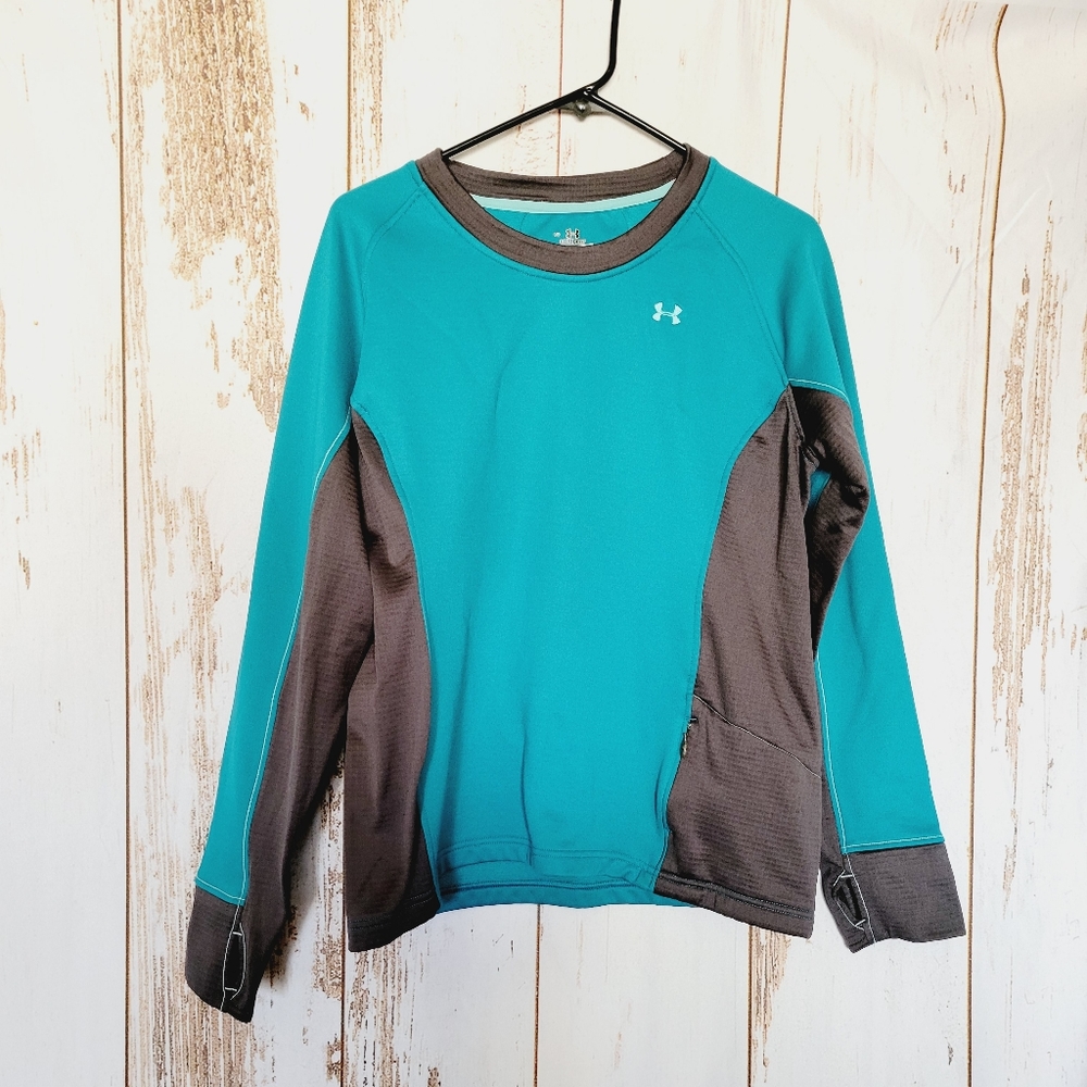 Cold gear crew neck color block Pullover